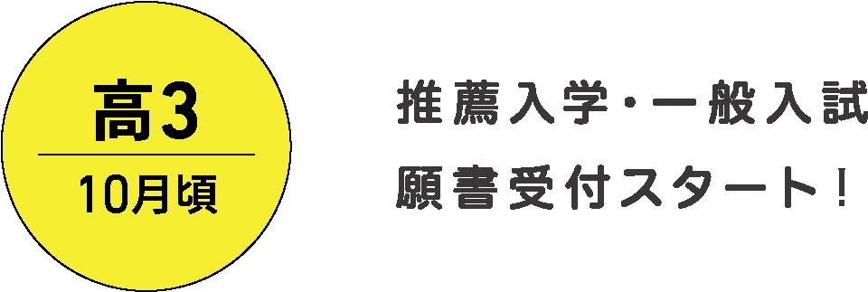 推薦入学・一般入試願書受付スタート！